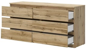 Komoda BRW Tetrix 4 (dub wotan) . Vlastná spoľahlivá doprava až k Vám domov. 1098484