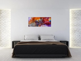 Obraz - Abstraktné atramentové umenie (120x50 cm)