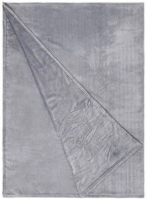 LAZY DAYS Flisová deka 200 x 150 cm - sivá