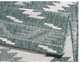 Zeleno-krémový vonkajší koberec NORTHRUGS Malibu, 230 x 160 cm