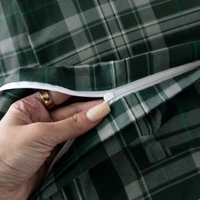 Flanelové obliečky Plaid Green EMI