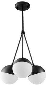 Toolight - Stropné svietidlo 3xE27, čierna-biela, OSW-05365