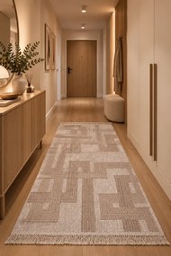 Koberec Benita 951A D.BEIGE/CREAM rozmery koberec: 60x100 cm