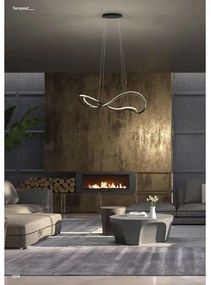 Redo 01-3599 - LED stmievateľný luster na lanku TEMPEST LED/58W/230V čierna