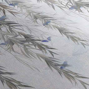 Obraz - Vŕbové vetvičky s motýľmi (120x50 cm)