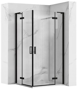 Sprchový kút Hugo Rea K6602 100x100x200,5 black