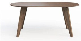 Jedálenský stôl s doskou v dekore orechového dreva v prírodnej farbe 100x180 cm Lago – TemaHome