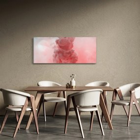 Obraz červeného dymu (120x50 cm)