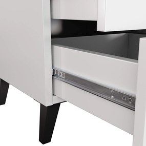 Komoda MOBI K-03 bílá/černá