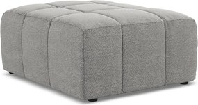 Sivá podnožka z textílie buklé Aloha – Makamii