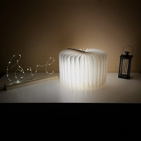 LED svietiaca kniha - farba dub - 16x21cm