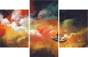 Obraz - Muž plaviace vesmírom (90x60 cm)