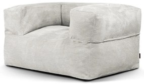 Krémový menčestrový sedací vak MooG – SLOWDOWN