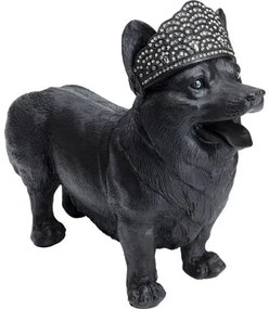 Royal Standing Corgi dekorácia čierna
