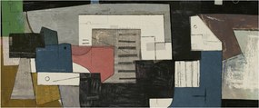 Obraz - Abstrakcia, kubizmus (120x50 cm)