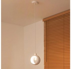 Duolla - Závesné svietidlo na lanku IRONLINE 1xE27/15W/230V biela