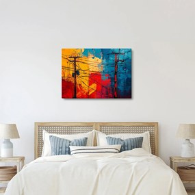 Obraz - Abstraktné elektrické vedenie (70x50 cm)