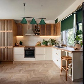 Luster na lanku CAPITAL 3xGX53/15W/230V zelený