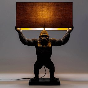 KARE Animal King Kong stolná lampa tienidlo textil