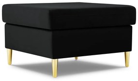 Čierna zamatová podnožka Kyoto – Cosmopolitan Design