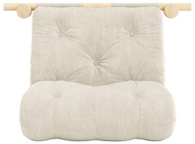 Krémové menčestrové kreslo Hooked – Karup Design