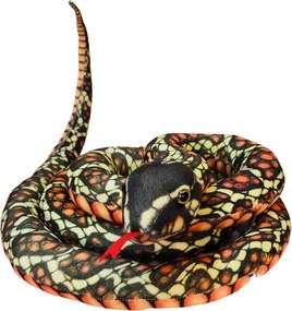 LEAN Toys Plyšový hnedý had Maskot 200 cm