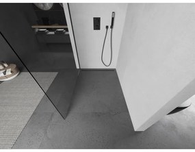 Mexen Kioto L, sprchová zástena Walk-In 65 x 200 cm, 8mm číre sklo, čierny profil, 800-065-103-70-00