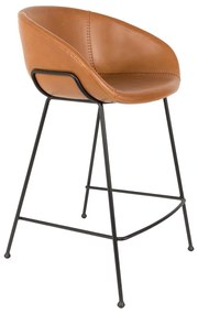 Sada 2 hnedých barových stoličiek Zuiver Feston, výška sedu 65 cm