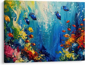 Obraz - Maľba podmorského sveta (70x50 cm)