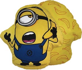 Jerry Fabrics Tvarovaný vankúšik - Mimoni "Banana Calling"