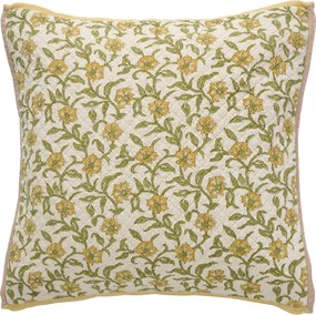 Ib Laursen Bavlnený poťah na vankúš Vigga Yellow 50 × 50 cm