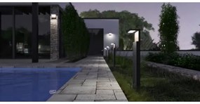 LED Vonkajšia lampa NATURA LED/12W/230V 4000K 60 cm IP65 hnedá/antracit