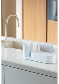 Biely plastový stojan na umývacie prostriedky SinkStyle – Brabantia