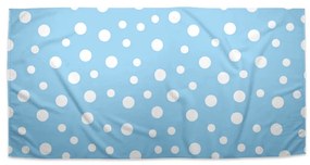 Sablio Uterák Biele bodky na modrej - 50x100 cm
