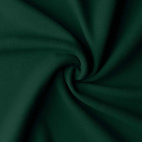 Dekorstudio Krátky jednofarebný záves - Tmavo zelený Uchytenie závesu: Riasiaca páska 1