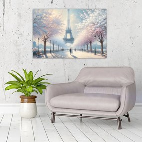 Obraz - Maľba z Paríža (90x60 cm)