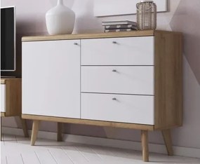 Komoda Primo, dub riviera/biela%