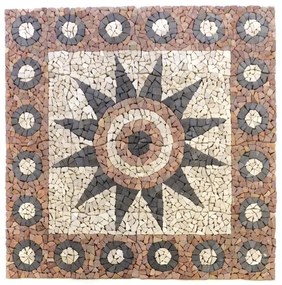 Divero 60386 Mozaika Kvetina 120 cm x 120 cm