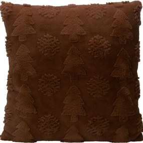 Vankúšik Little Trees hnedá, 45 x 45 cm