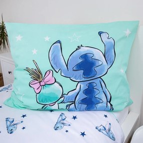 Bavlnené detské obliečky na jednolôžko v mentolovej farbe 140x200 cm Lilo &amp; Stitch "Buddies" – Jerry Fabrics