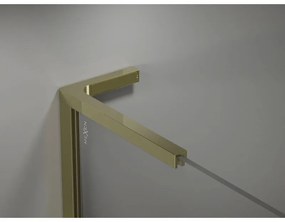 Mexen, Mexen Kioto-X L sprchová stena 80 x 200 cm, transparentná 10 mm, zlatá - 800-080-107-50-00-X