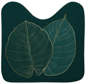 Tmavozelená WC kúpeľňová predložka 45x45 cm Jade – douceur d'intérieur