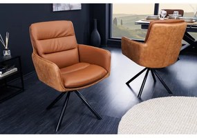 Stolička 43636 George Kožená Cognac  - Komfort-nábytok