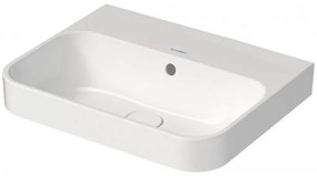 Duravit Happy D.2 Plus - Umývadlová misa brúsená, 500x400 mm, bez otvoru pre batériu, biela 2360500060