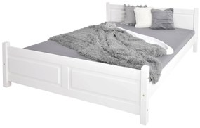 MD Manželská drevená posteľ Etela - biela Rozmer: 160x200