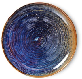 HK living Keramický tanier Rustic Blue 20 cm