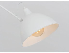 Biele závesné svietidlo s kovovým tienidlom 104x104 cm Coben - CustomForm