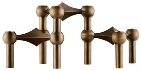 Stoff Nagel Dizajnový svietnik STOFF Nagel Bronzed Brass – set 3 ks