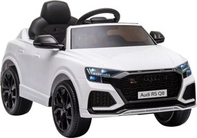 LEAN CARS Elektrické autíčko Audi RS Q8 LED MP3 diaľkové ovládanie biele