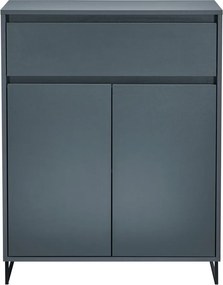 Komoda so šuplíkom Cologne, 80 cm, antracitová